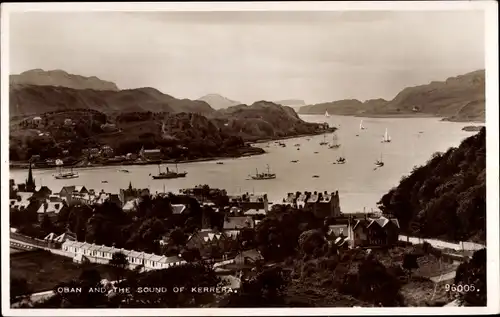 Ak Oban Schottland, Sound of Kerrera, Schiffe, Panorama