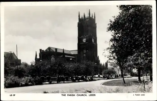 Ak Leeds Yorkshire England, The Parish Church