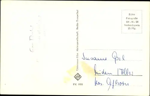 Ak Schauspielerin Eva Probst, Portrait, Autogramm