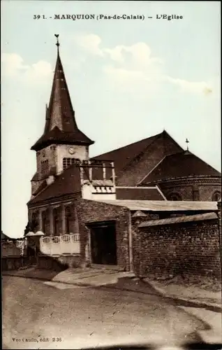 Ak Marquise Pas de Calais, L'Eglise