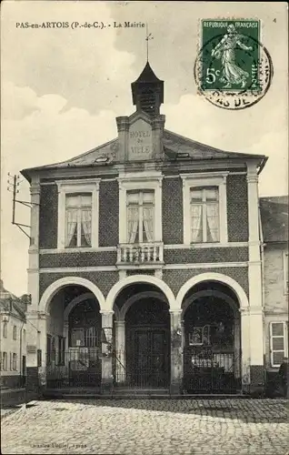 Ak Pas en Artois Pas de Calais, La Mairie