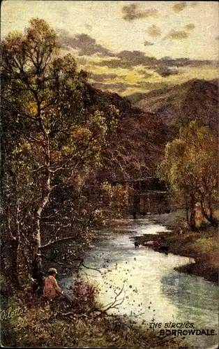 Künstler Ak Borrowdale North West, The Birches
