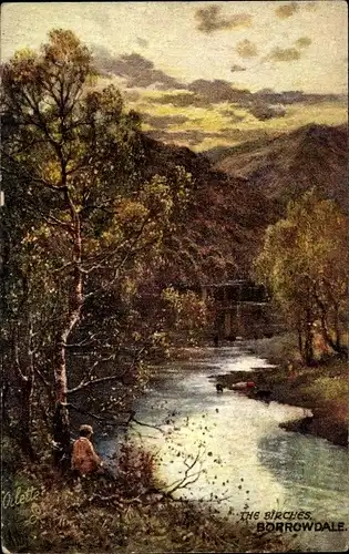 Künstler Ak Borrowdale North West, The Birches