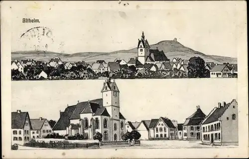 Ak Altheim Alb Württemberg, Ortsansichten