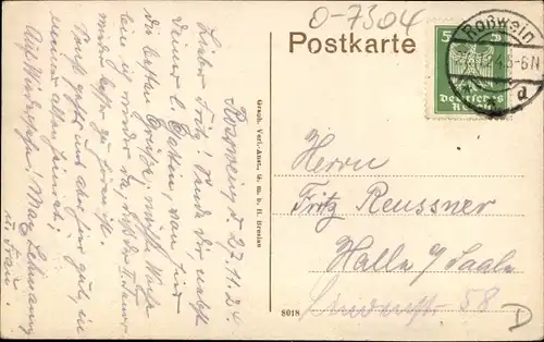 Ak Roßwein in Sachsen, Am Mühlgraben