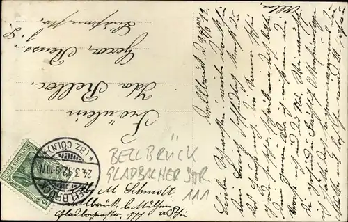 Foto Ak Dellbrück Köln am Rhein, Partie an einem Wohnhaus