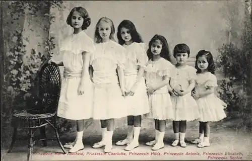 Ak Erbgroßherzogin Maria Adelheid, Charlotte, Hilda, Antonia, Elisabeth, Sophie, Adel Luxemburg