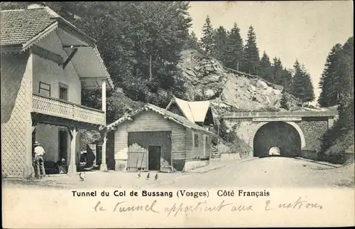 Ak Bussang Vosges, Tunnel du Col de Bussang, Cote Francais