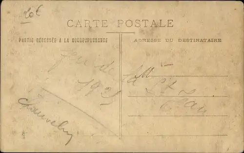 Foto Ak Frankreich, Saint Jean, Holz-Turm, 1921