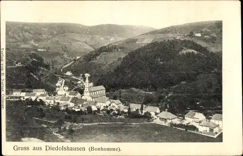 Ak Le Bonhomme Diedolshausen Elsass Haut Rhin, Panorama