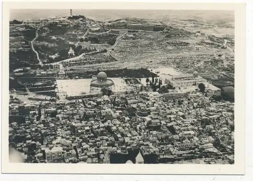 Sammelbild Zeppelin-Weltfahrten Bild 235, Ägypten-Fahrt 1931, Jerusalem, Omarmoschee