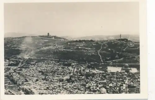 Sammelbild Zeppelin-Weltfahrten Bild 236, Ägypten-Fahrt 1931, Gethsemane und Ölberg