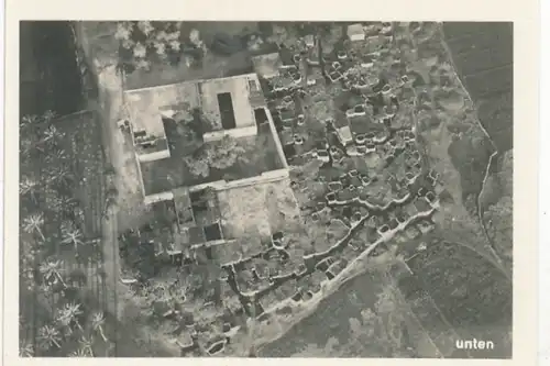 Sammelbild Zeppelin-Weltfahrten Bild 210, Ägypten-Fahrt 1931, Fellachendorf bei Kairo