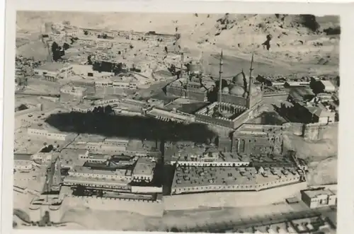 Sammelbild Zeppelin-Weltfahrten 214 Ägypten-Fahrt 1931, Kairo Alabastermoschee, Luftschiffschatten