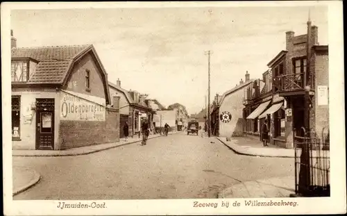 Ak IJmuiden Ymuiden Velsen Nordholland, Zeeweg bij de Willemsbeekweg