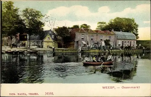 Ak Weesp Nordholland Niederlande, Ossenmarkt