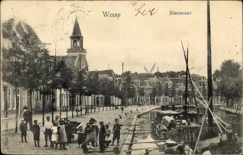 Ak Weesp Nordholland Niederlande, Nieuwstad