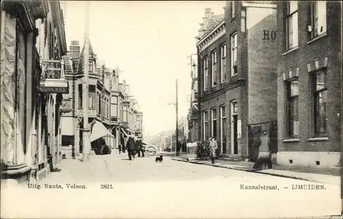 Ak Ijmuiden Nordholland, Kanaalstraat