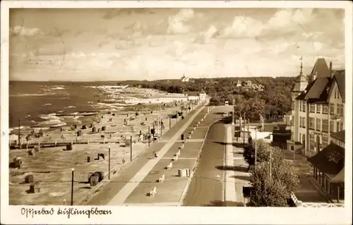 Ak Ostseebad Kühlungsborn, Strand, Promenade