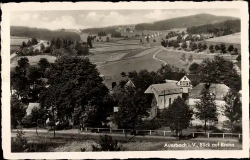 Ak Brunn Auerbach im Vogtland, Ortsansicht