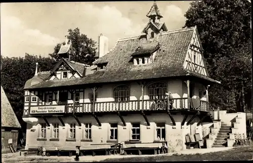 Ak Falkenstein im Vogtland, Betriebsferienheim des VEB Pößnecker Volltuchwerke auf der Hanneloh