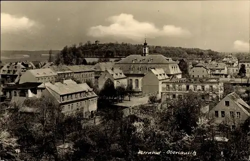 Ak Herrnhut in Sachsen, Teilansicht