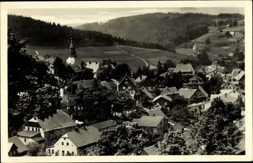 Ak Seiffen im Erzgebirge, Teilansicht