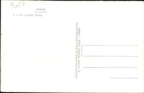 Ak Dakar Senegal, La Grande Poste, Postamt