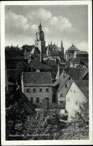 Ak Meerane in Sachsen, Teilansicht, Blick vom Pfarrberg