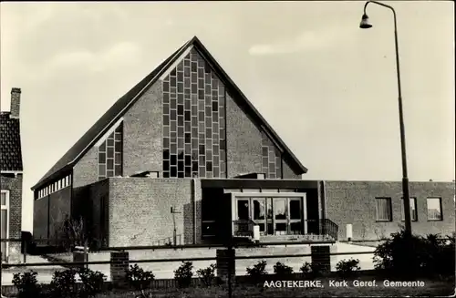 Ak Aagtekerke Zeeland Niederlande, Kerk Geref. Gemeente