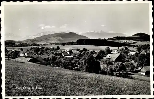 Ak Oron la Ville Kanton Waadt, Totalansicht