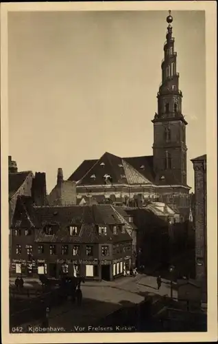 Ak København Kopenhagen Dänemark, Vor Frelsers Kirke