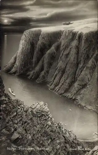 Ak Hornvika Hornviken Nordkap Norwegen, Luftbild