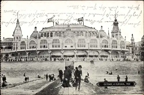 Ak Oostende Ostende Westflandern, Le Kursaal