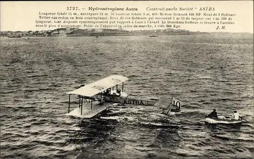 Ak Hydroaeroplane Astra, Construit par la Societa Astra, Wasserflugzeug
