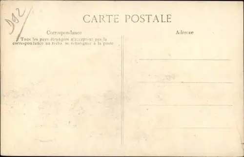 Ak Circuit de l'Est d'Aviation 1910, Atterissage de Legagneux au Champ d'Aviation d'Issy