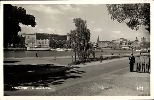 Ak Stockholm Schweden, fran Skeppsholmen