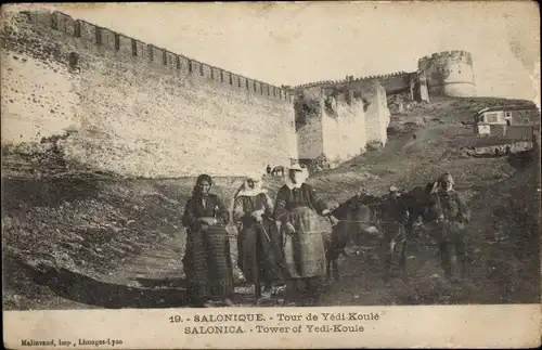 Ak Saloniki Thessaloniki Griechenland, Turm von Yedi Koule