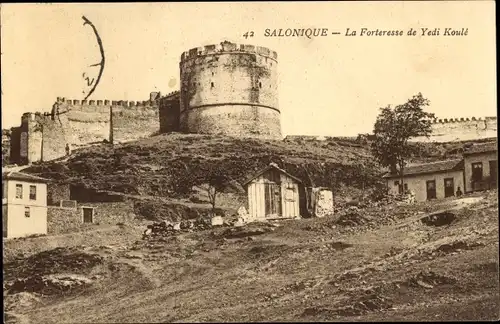 Ak Thessaloniki Griechenland, La Forteresse de Yedi Koulé, Festung