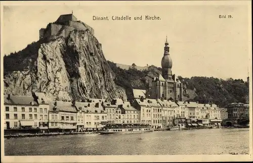 Ak Dinant Wallonien Namur, Citadelle und Kirche