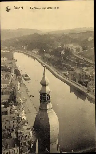 Ak Dinant Wallonien Namur, La Meuse vers Anseremme