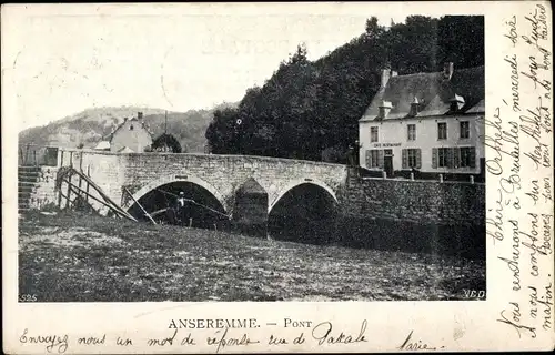 Ak Anseremme Dinant Wallonien Namur, Pont