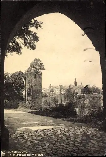 Ak Luxemburg Luxembourg, Le Plateau du Rham