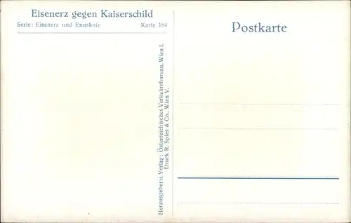 Ak Eisenerz Steiermark, Teilansicht gegen Kaiserschild