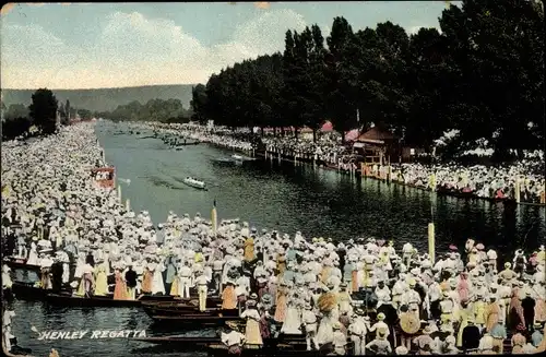 Ak Henley on Thames Oxfordshire England, Regatta