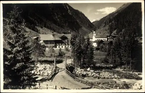 Ak Ginzling in Tirol, Teilansicht, Zillertal