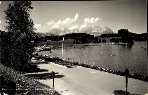 Ak Kitzbühel in Tirol, Schwarzsee mit wildem Kaiser