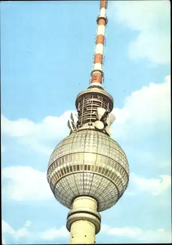 Ak Berlin Mitte, Kugel des Fernseh- und UKW-Turmes der Deutschen Post