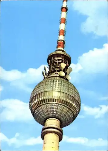 Ak Berlin Mitte, Kugel des Fernseh- und UKW-Turmes der Deutschen Post
