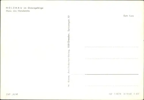 Ak Holzhau Rechenberg Bienenmühle Erzgebirge, Haus des Handwerks, Autos